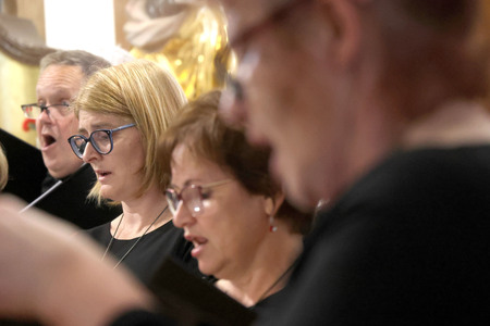 Letni koncert Komorni zbor Fran Gerbič, gostje MePZ Postojna 40 Foto Ljubo Vukelič